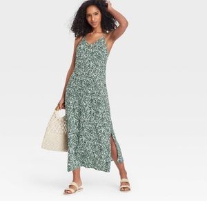 NWT Target Women’s Slip Dress- Green- Small